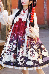 Panda Print Chinese Style Sweet Lolita OP Dress